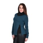 Platinum Γυναικεία Πετρόλ Μπλούζα Με Σχέδιο Casual All Day Free Size - IT-001-A-P - Image 2