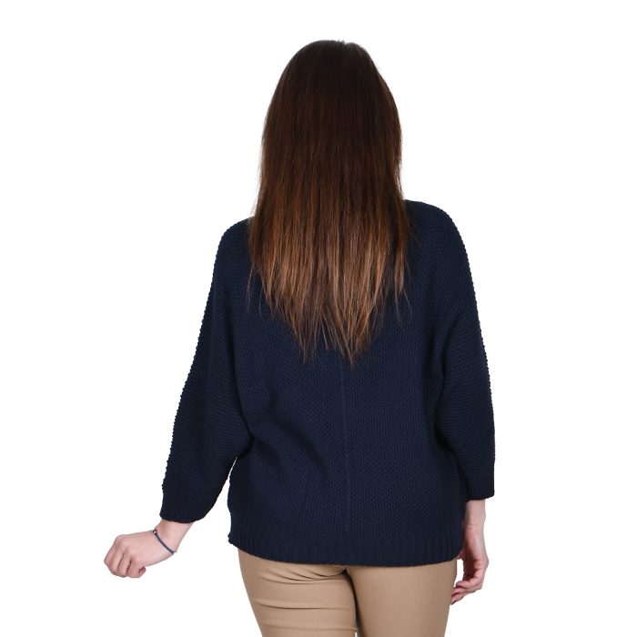 Platinum Μπλούζα Μπλε Γυναικεία Νεανική Με Ντεκολτέ Casual All Day Free Size - IT-100-BL - Image 3