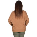 Platinum Μπλούζα Μπεζ Γυναικεία Νεανική Με Ντεκολτέ Casual All Day Free Size - IT-100-BZ - Image 3