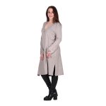 Platinum Φόρεμα Μόκα  Γυναικείο Πλεκτό Κοντό Με Ντεκολτέ All Day - IT-2310-MK - Image 2