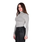 Platinum Μπλούζα Γκρι Γυναικεία Ζιβάγκο Λεπτή All Day Free Size - IT-2835-RG - Image 2