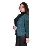 Platinum Ζακέτα Πετρόλ Γυναικεία Πλεκτή Casual All Day Free Size - IT-2855800 - Image 2