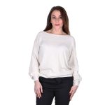 Platinum Μπλούζα Εκρού Γυναικεία Πλεκτή Νεανική Κλασική All Day - IT-50071-EK