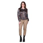 Platinum Παντελόνι Μπεζ Γυναικείο Ελαστικό Casual Με Ζώνη All Day - IT-5271-BZ