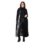 Platinum Παλτό Μαύρο Γυναικείο Βελουτέ Double Face Casual All Day Free Size - IT-68-GU-B