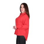 Platinum Πουκάμισο Κόκκινο Γυναικείο  Mακρυμάνικο Casual All Day Free Size - IT-9689 - Image 2