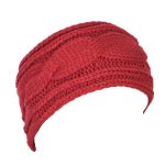 Platinum Κορδέλα Μαλλιών Κόκκινη Γυναικεία Πλεκτή Free Size - ama-703-10-R