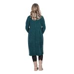 Gomore Φόρεμα Πράσινο Γυναικείο Μidi Καθημερινό Σε Ίσια Γραμμή - 34748-PR - Image 3