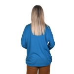 Gomore Μπλούζα Μπλε Ρουά Γυναικεία Μακρυμάνικη Με Γραβάτα Κλασική All Day - GM-4145-BL - Image 3