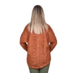 Platinum Μπλούζα Εκάι Γυναικεία Νεανική Πλεκτή Ασύμμετρη ''Χνουδωτή'' All Day - 66085-KE - Image 3