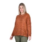 Platinum Μπλούζα Εκάι Γυναικεία Νεανική Πλεκτή Ασύμμετρη ''Χνουδωτή'' All Day - 66085-KE - Image 2