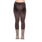 Platinum Κολάν Καφέ Γυναικείο Χειμωνιάτικο Βελουτέ All Day Free Size - AMAX- 722-01-KF - Image 2