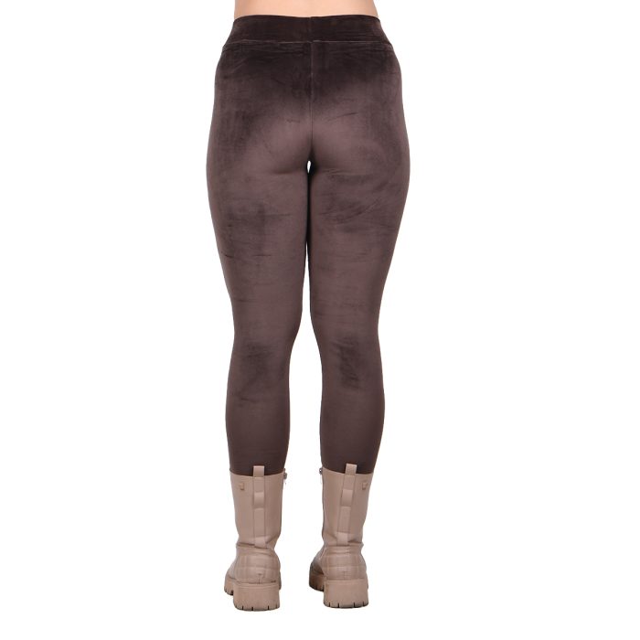 Platinum Κολάν Καφέ Γυναικείο Χειμωνιάτικο Βελουτέ All Day Free Size - AMAX- 722-01-KF - Image 4
