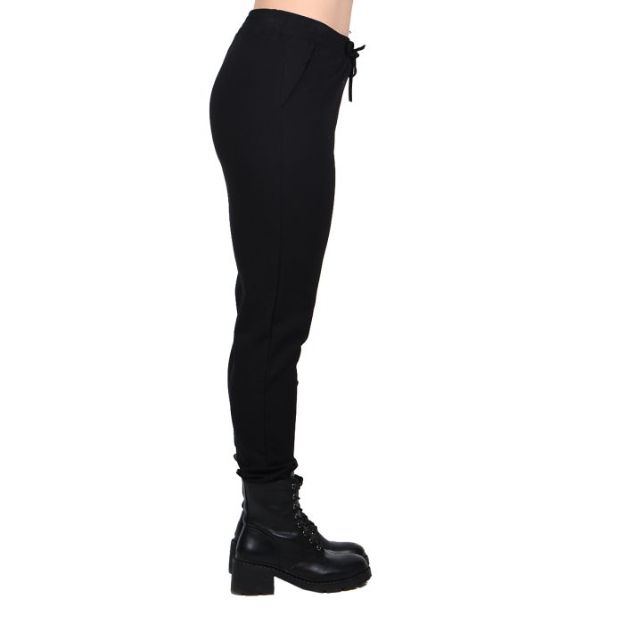 Fairyland Παντελόνι Φόρμας Μαύρο Γυναικείο Ελαστικό Σε Στενή Γραμμή Casual Free Size -FM-1049-B - Image 4