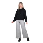 Platinum Μπλούζα Μαύρη Γυναικεία Casual Με Κουκούλα All Day Free Size - IT-5614-B - Image 6