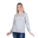 Fairyland Μπλούζα Γκρι Γυναικεία Νεανική Casual Μακρυμάνικη All Day Free Size - FM-363-RG