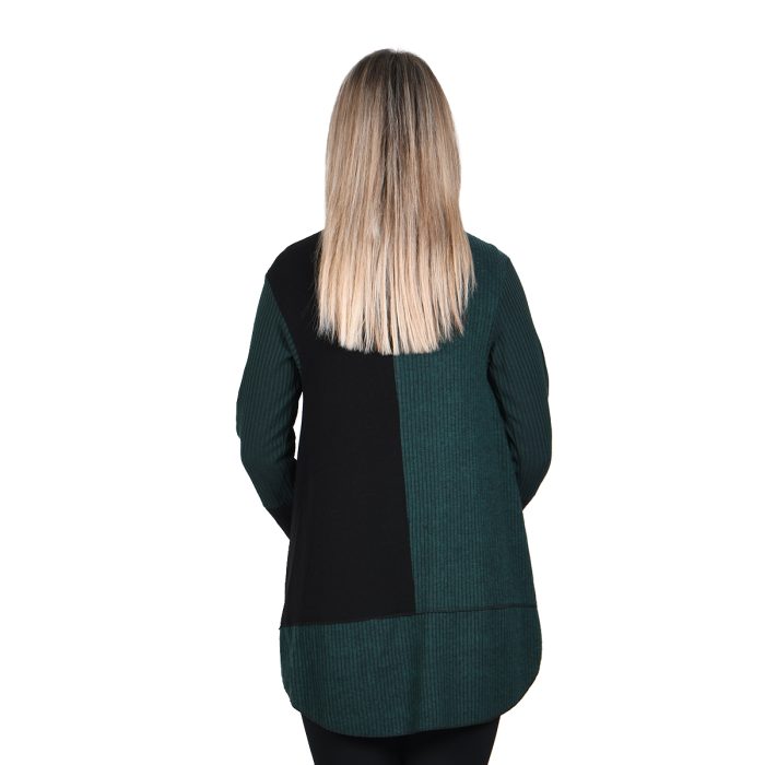 Fairyland Ζακέτα Πράσινη - Μαύρη Γυναικεία Πολυμορφική Με Aπλικέ Σχέδια Free Size - FM-806 - Image 3