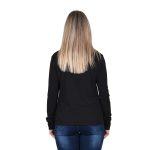 Platinum Μπλούζα Μαύρη Γυναικεία Με Σχέδιο Casual All Day Free Size - IT-001-A-B - Image 3