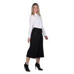 Platinum Παντελόνι Μαύρο Γυναικείο Jupe Culote Με Πιέτες All Day - IT-1059-B - Image 2