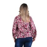 Platinum Μπλούζα Ροζ Με Εμπριμέ Σχέδιο Γυναικεία All Day Free Size - IT-120-KC - Image 2