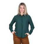 Platinum Πουκάμισο Πράσινο Γυναικείο Mακρυμάνικο Casual All Day - IT-130-GR