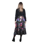 Platinum Φούστα Μαύρη Γυναικεία Με Πολύχρωμα Floral Μακριά Girly All Day Free Size - IT-164-GU - Image 5