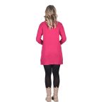 Platinum Μπλουζοφόρεμα Φούξια Γυναικείο Πλεκτό Νεανικό Casual All Day - IT-19163-F - Image 3