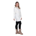 Platinum Μπλουζοφόρεμα Λευκό Γυναικείο Πλεκτό Νεανικό Casual All Day - IT-19163-W - Image 2