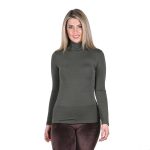 Platinum Μπλούζα Χακί Γυναικεία Με Ζιβάγκο Λεπτή Casual All Day Free Size - IT-2835-AH