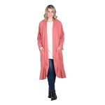 Platinum Ζακέτα Σομον Γυναικεία Βαμβακερή Μidi Με Βολάν All Day Free Size - IT-5155-S