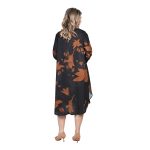 Platinum Φόρεμα - Πουκαμίσα Γυναικείο Καφέ Με Ταμπά Midi All Day Free Size - IT-55-GU-BR - Image 4