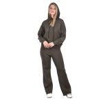 Platinum Σετ Παντελόνι - Φόρμα Χακί Με Μπλούζα Κουκούλα Γυναικείο Casual - IT-5613-HA - Image 2