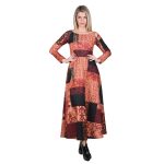 Platinum Φόρεμα Εκάι Με Σχέδια Γυναικείο Κλος Μακρύ Μεσάτο All Day Free Size - IT-76-GU-R - Image 2