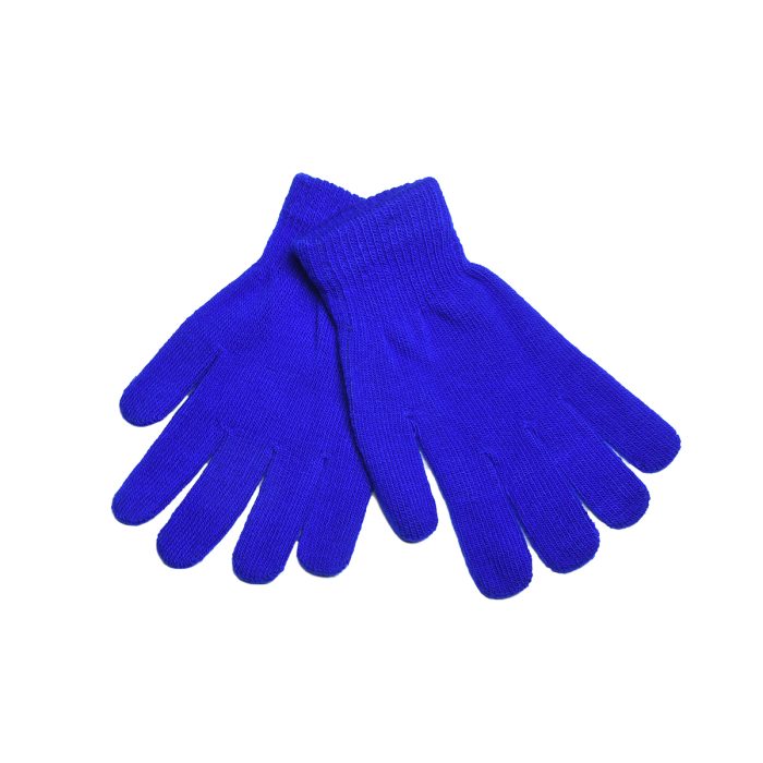 Platinum Γάντια Μπλε Casual Πλεκτά All Day Free Size - 13079-BL