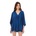 Platinum Πουκαμίσα Μπλε Ρουά Γυναικεία Αmpir Κlos Mε Τρουακάρ All Day Free Size - 22283-BL