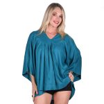 Platinum Πουκαμίσα Πετρόλ Γυναικεία Καλοκαιρινή Αmpir Κlos Mε Τρουακάρ All Day - 22283-PE