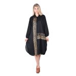 Platinum Πουκαμίσα - Φόρεμα Λευκή Γυναικεία Μακρυμάνικη Με Γιακά ''Μαίανδρος'' All Day Free Size -12237 - Image 3