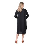 Platinum Πουκαμίσα - Φόρεμα Λευκή Γυναικεία Μακρυμάνικη Με Γιακά ''Μαίανδρος'' All Day Free Size -12237 - Image 5