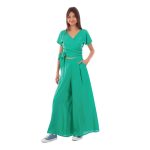 Platinum Παντελόνα Σμαραγδί Γυναικεία Με Λάστιχο & Τσέπες All Day Free Size - 22285-MG