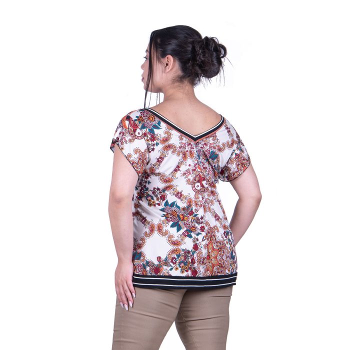 Fairyland Μπλούζα Eκρού Με Λαχούρια Γυναικεία Boho Free Size - FM-4812-FS - Image 3