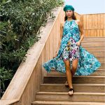 Platinum Τουνίκ Τυρκουάζ Με Boho Σχέδια Γυναικεία Μακριά Καλοκαιρινή Αέρινη All Day Free Size - 12446-TR - Image 2