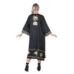 Platinum Κιμονό Μαύρο Γυναικείο Με Κεντητά Χρυσά Αρχαιοελληνικά Σχέδια All Day Free Size - 124131-BC - Image 2