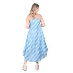 Platinum Φόρεμα Με Σχέδιο Ψάρια Γυναικείο Μidi Τιραντέ Ασύμμετρο All Day Free Size - 32521-47 - Image 3