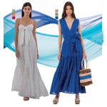 Platinum Φόρεμα Λευκό Γυναικείο Τιραντέ Εξώπλατο Maxi Klos Ρομαντικό Σε Στενή Γραμμή Free Size - 62404-W - Image 3