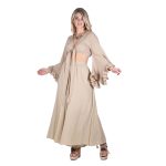 Platinum Παντελόνα - Ζιπ Κιλότ Μπεζ Γυναικεία Με Λάστιχο Αέρινη All Day Free Size - 62410-BZ - Image 6