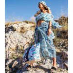 Platinum Τσάντα Παραλίας Μπλε - Τυρκουάζ Γυναικεία Με Σχέδιο Ψάρια All Day - 947-12