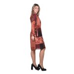 Platinum Φόρεμα Εκάι Εμπριμέ Σχέδια Γυναικείο Νεανικό Εβαζέ All Day Free Size - IT-78-GU - Image 2
