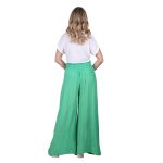 Platinum Παντελόνα Σμαραγδί Γυναικεία Με Λάστιχο Αέρινη Casual All Day Free Size - NA-6632-QA - Image 3