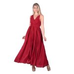 Platinum Ολόσωμη Φόρμα Μπορντοκόκκινη Γυναικεία Τιραντέ Εξώπλατη Με Ντεκολτέ All Day Free Size - SAR-62201-BR - Image 2