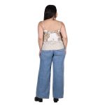 Platinum Τοπ Λευκό - Χρυσό Γυναικεία Με Αρχαιοελληνικά Σχέδια Τιραντέ Ampir Με Βολάν - 12459-W - Image 3